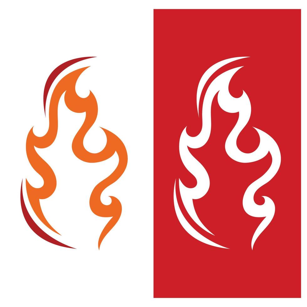 Fire Logo Template  Flame Symbol  Icon Vector