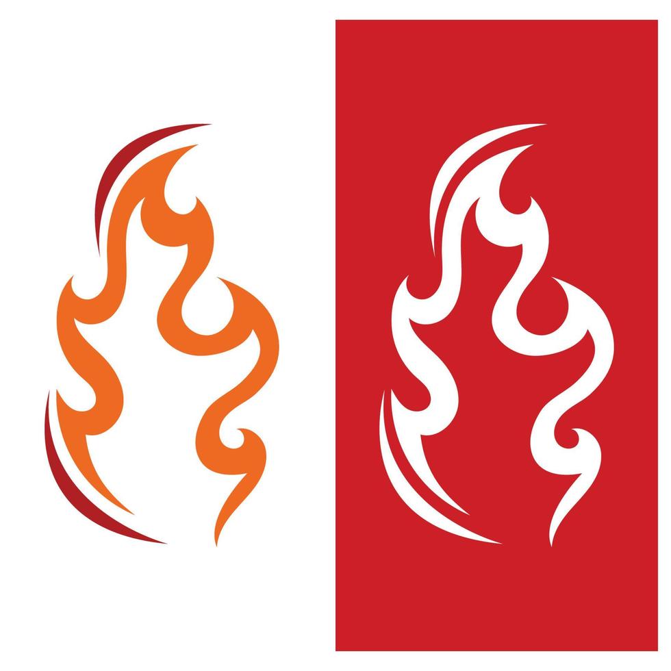 fuego, logotipo, plantilla, llama, símbolo, icono, vector