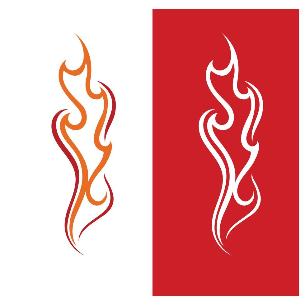 Fire Logo Template  Flame Symbol  Icon Vector