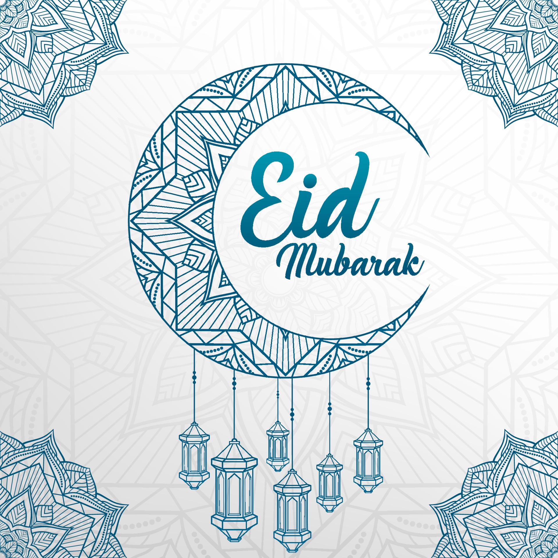 Eid Mubarak Premium Background, Suitable for Greeting Card, Poster and  Banner. Vector Illustration 3546044 Vector Art at Vecteezy