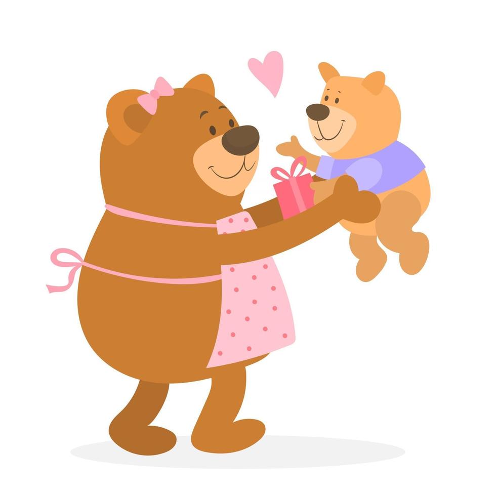 Happy mother day, baby teddy bear 3546289 Vector Art at Vecteezy