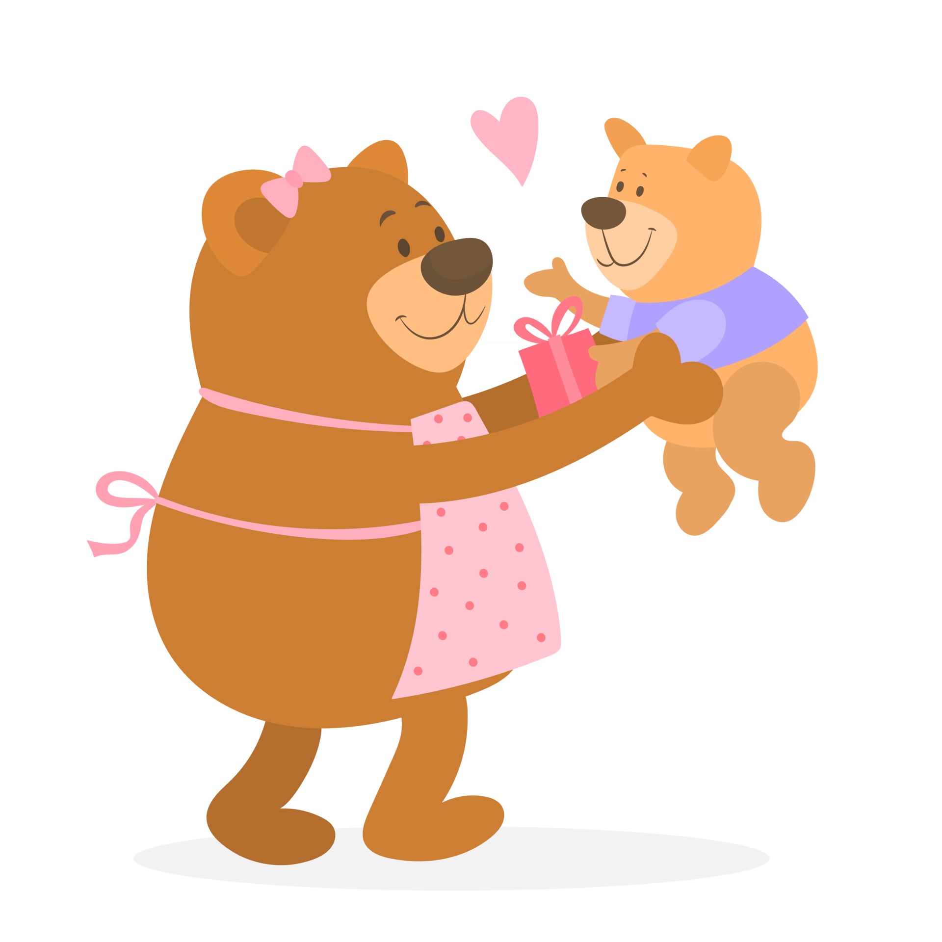 Mama bear and teddy Royalty Free Vector Image - VectorStock