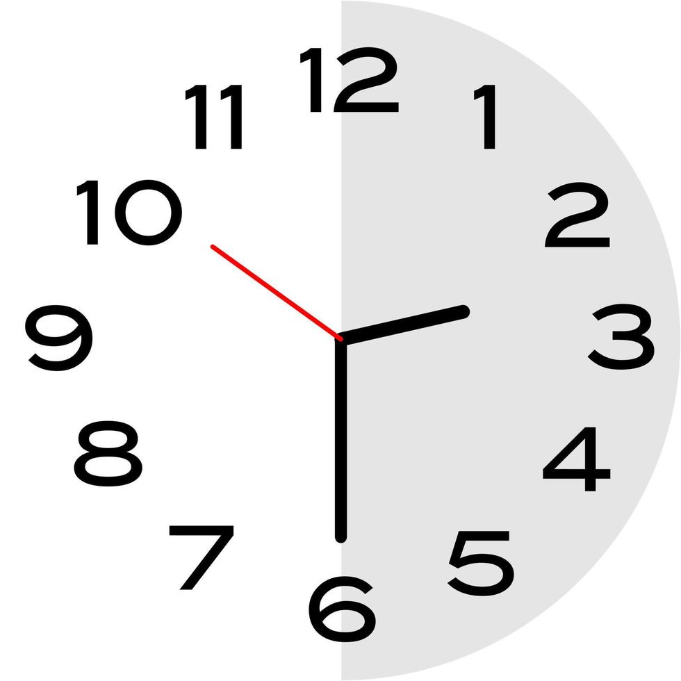 Half past 2 o'clock analog clock icon vector