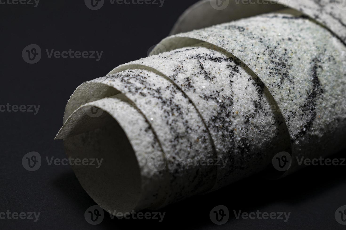 Roll of decorative stone for design, interior and exterior photo