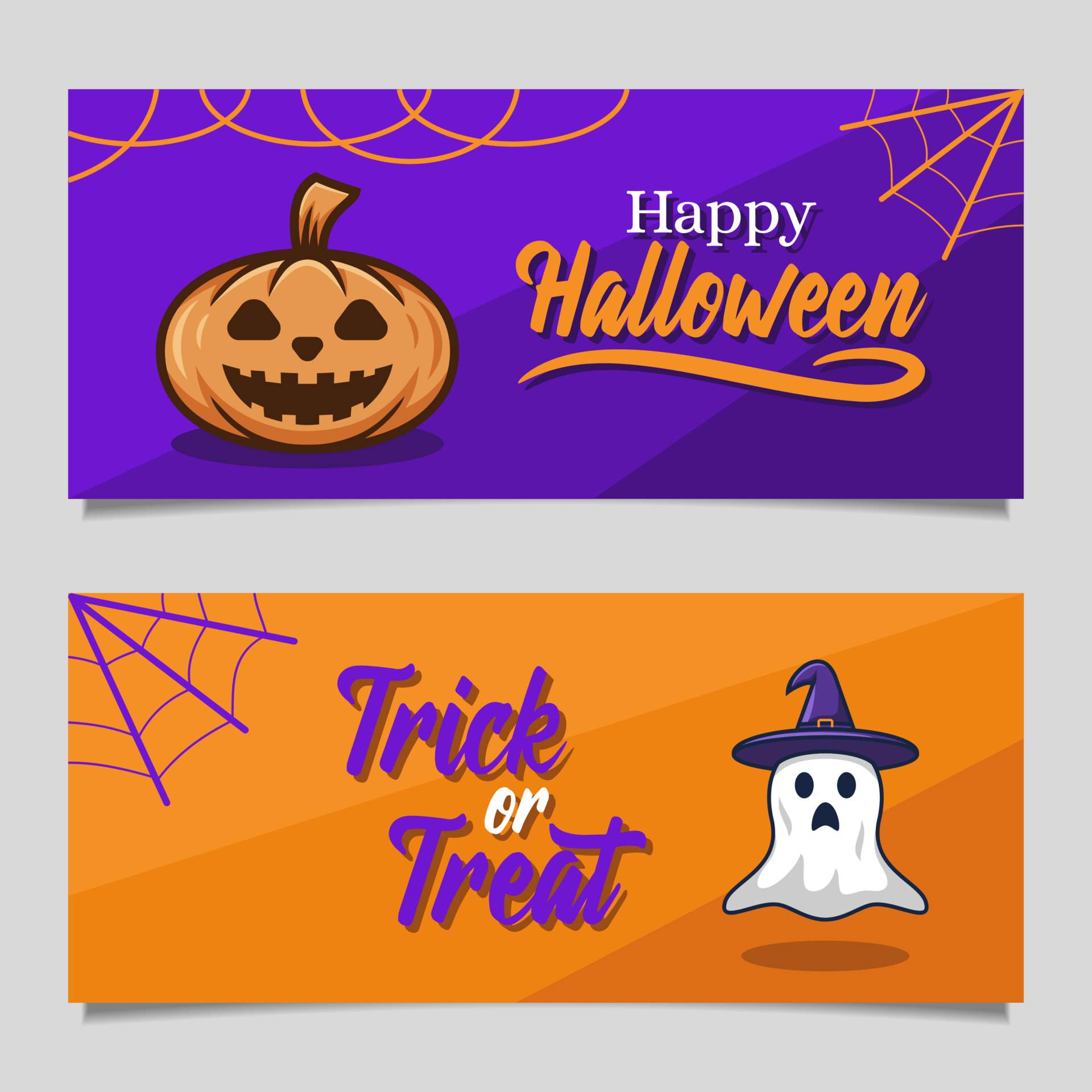 Halloween greeting banner 3547004 Vector Art at Vecteezy