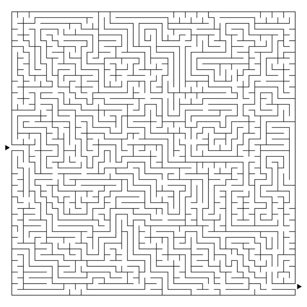 abstract complex square maze with entrance and exit an interesting game for children and adults a mysterious puzzle vector illustration isolated on white background 3548292 vector art at vecteezy