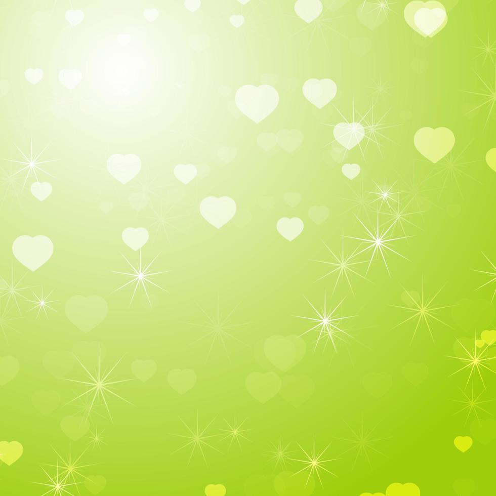 Romantic colored abstract background with hearts of different sizes. Simple flat vector illustration.