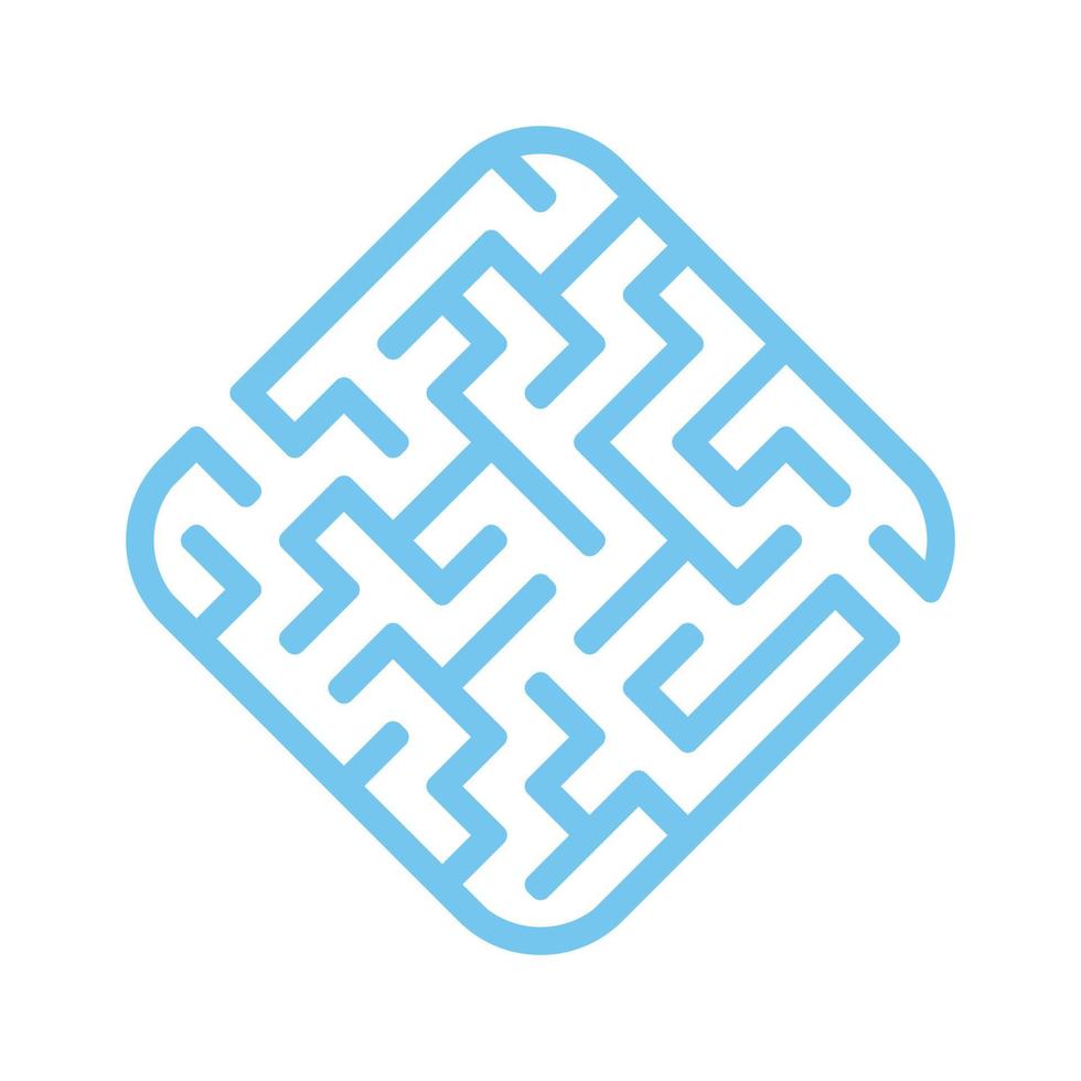 Easy maze. Game for kids. Puzzle for children. Labyrinth conundrum. Vector illustration.