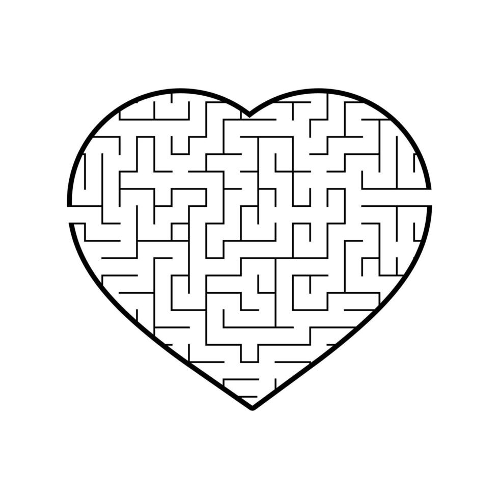 Abstract labyrinth. Game for kids. Puzzle for children. Maze conundrum. Vector illustration.