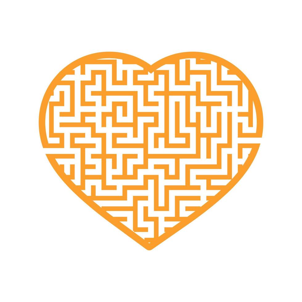 Abstract labyrinth. Game for kids. Puzzle for children. Maze conundrum. Vector illustration.