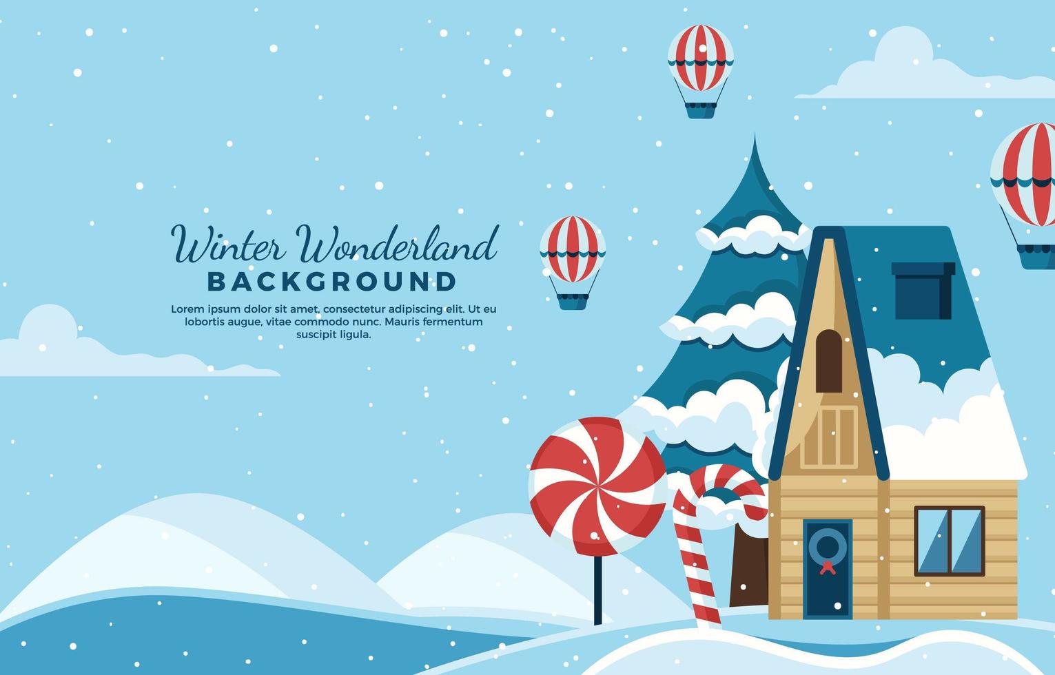 Winter Wonderland Background vector