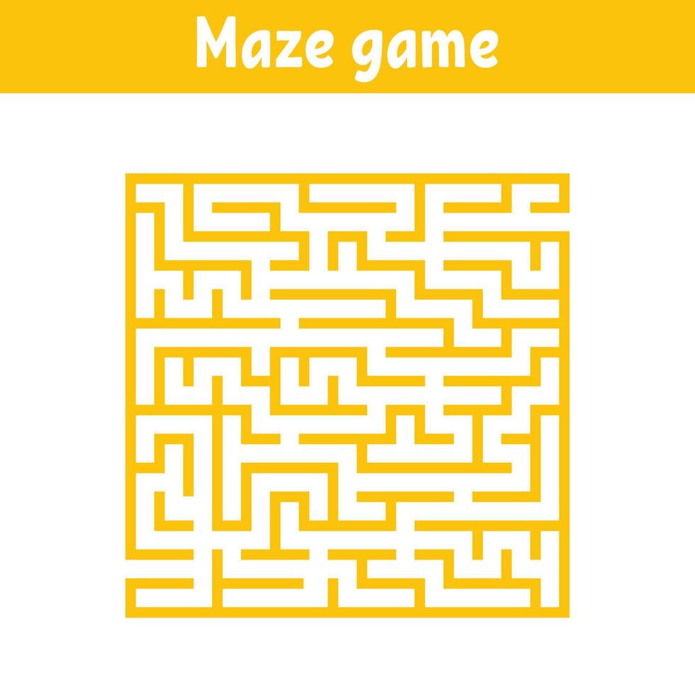 Abstract maze. Game for kids. Puzzle for children. Cartoon style. Labyrinth conundrum. Color vector illustration. The development of logical and spatial thinking.