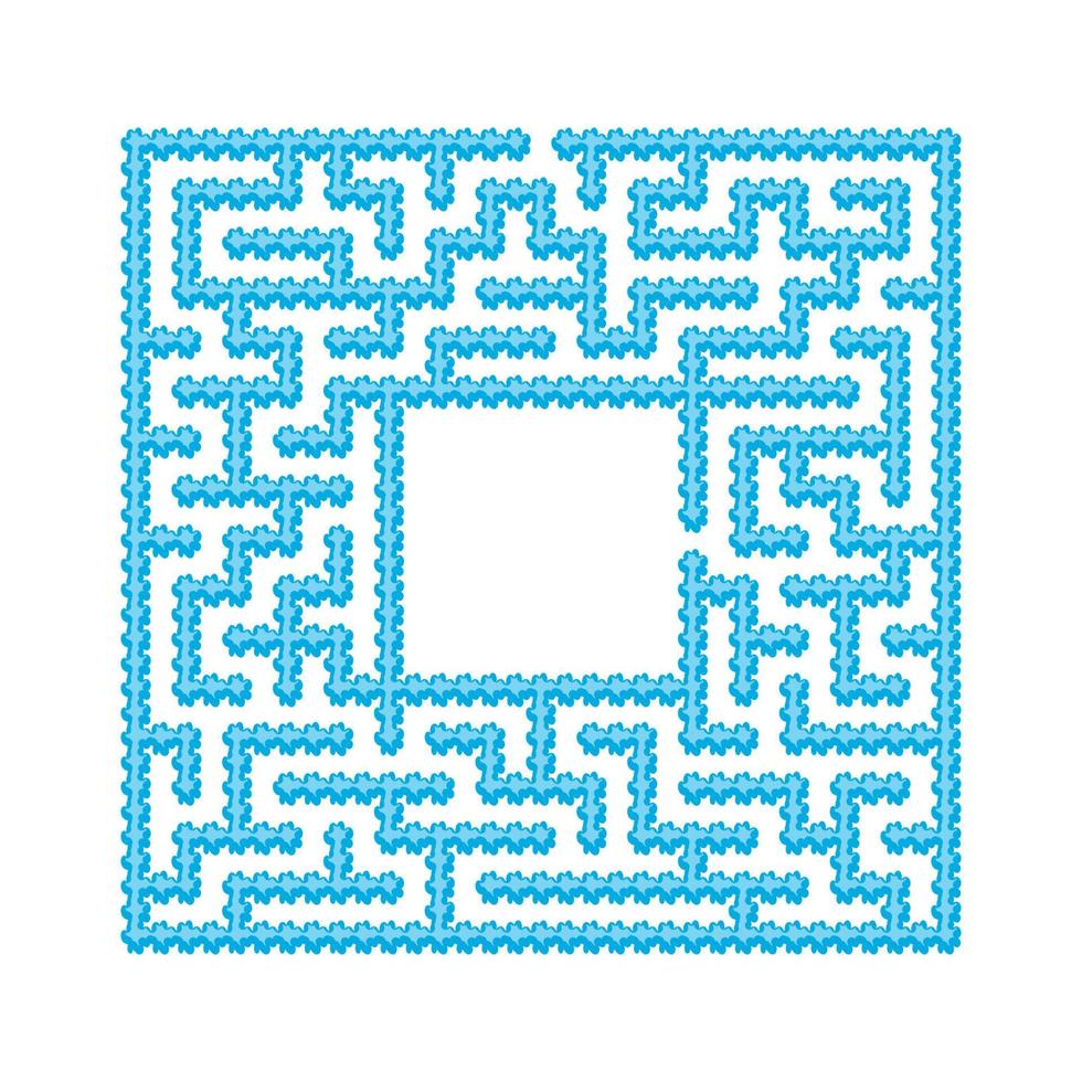 Abstract maze. Game for kids. Puzzle for children. Cartoon style. Labyrinth conundrum. Color vector illustration. The development of logical and spatial thinking.