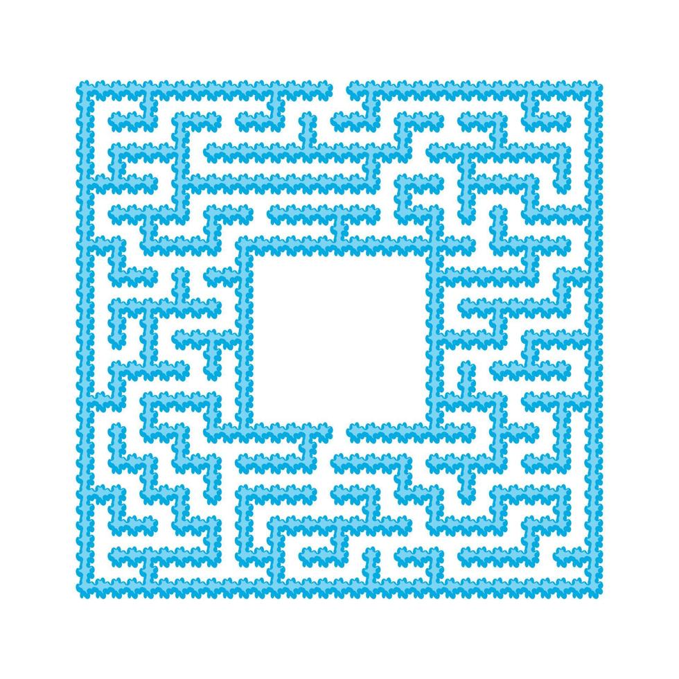 Abstract maze. Game for kids. Puzzle for children. Cartoon style. Labyrinth conundrum. Color vector illustration. The development of logical and spatial thinking.
