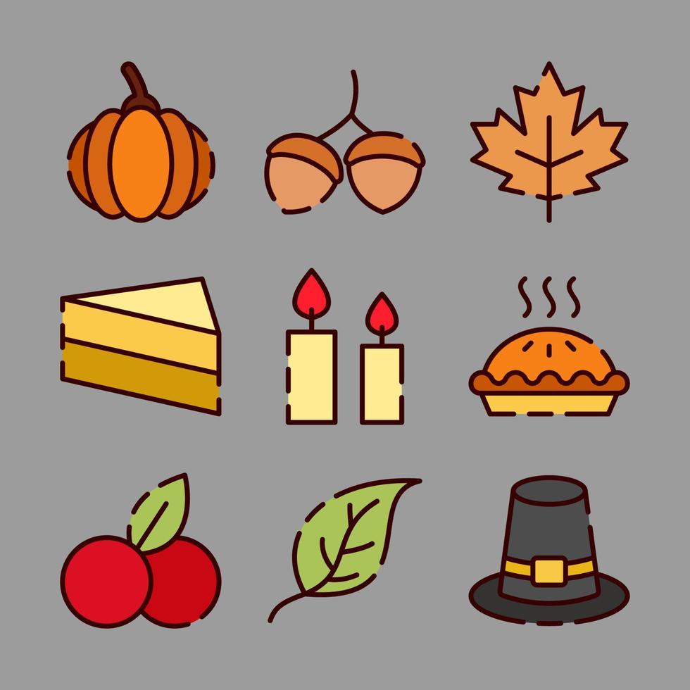 Thanksgiving In Autumn Season vector