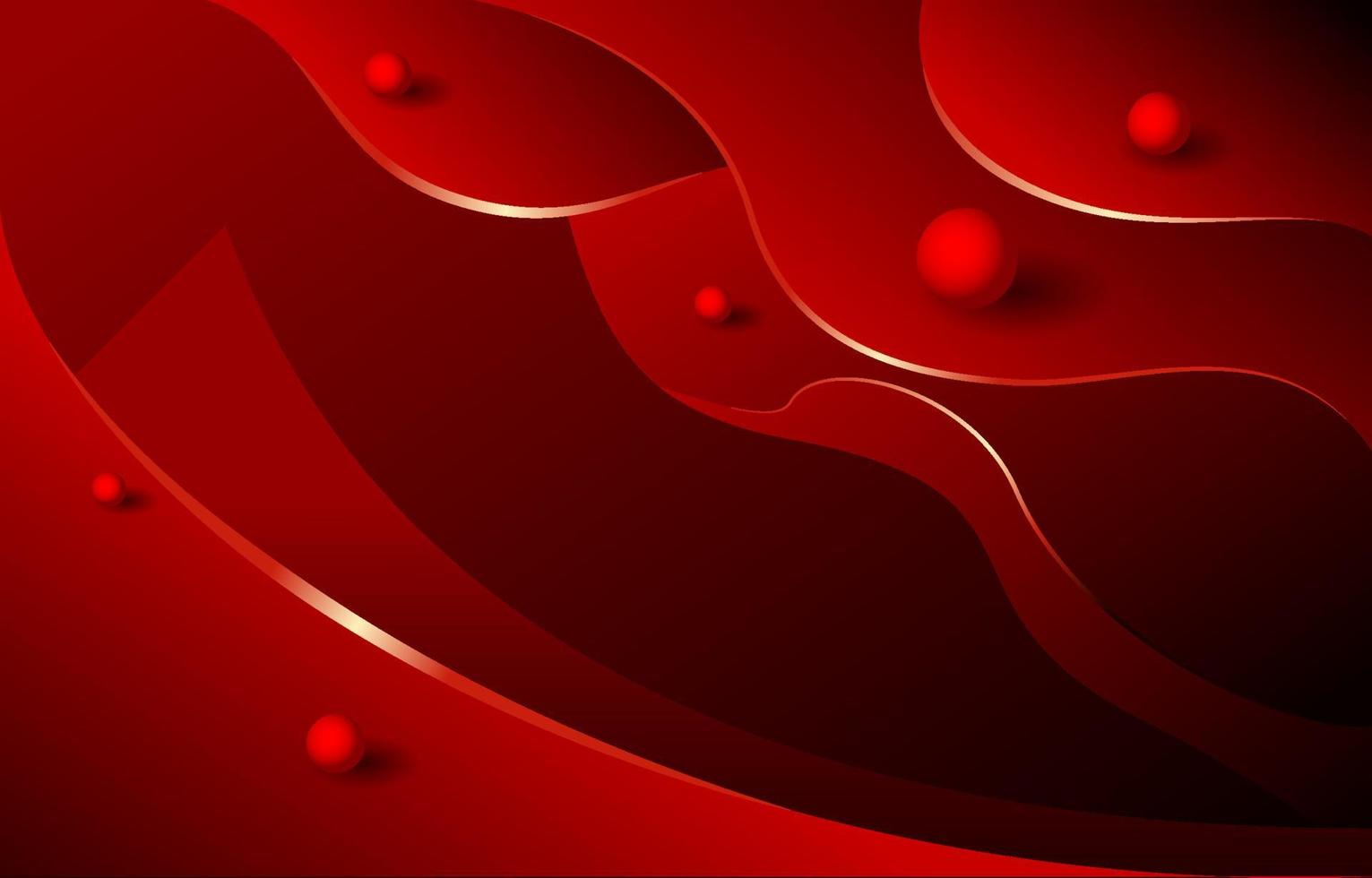 Red 3D Wave vector