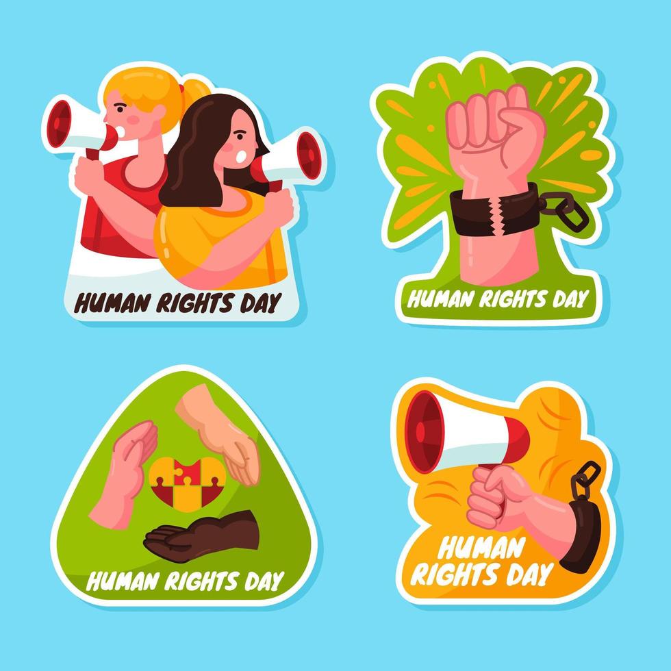 Symbol of Human Rights Sticker vector