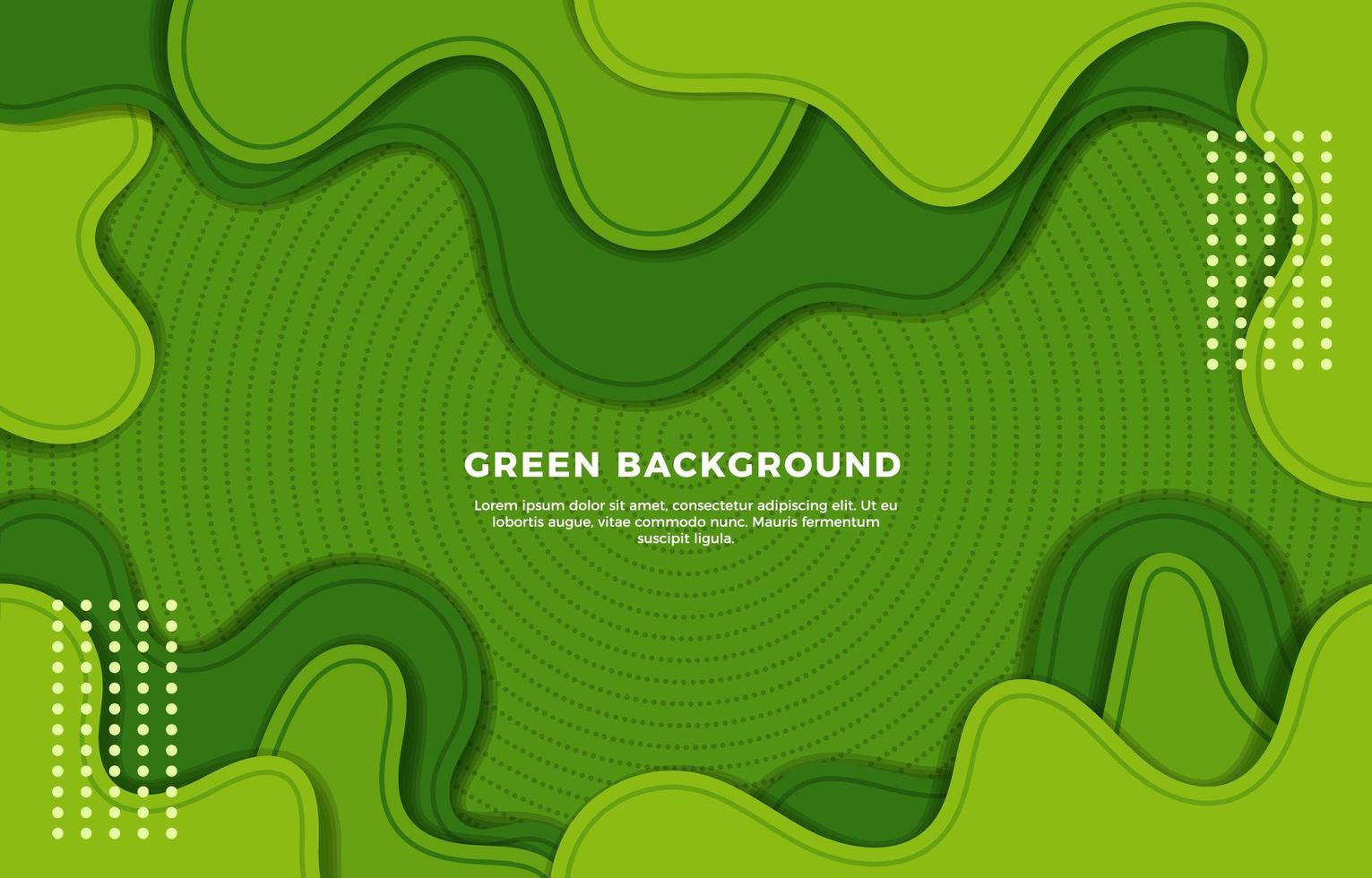 Spirals of Green Matter Background vector