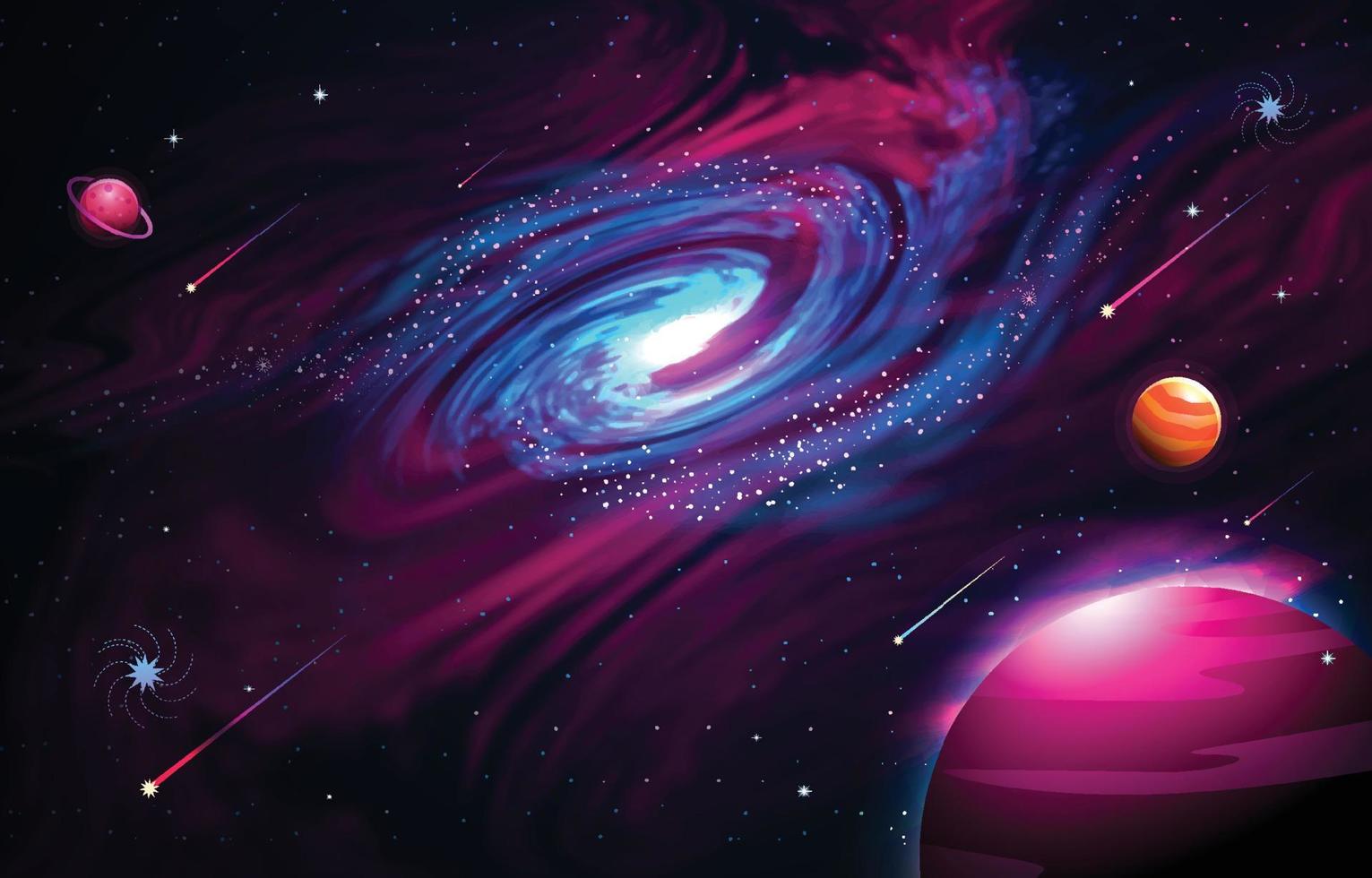 fondo de galaxia espacial vector