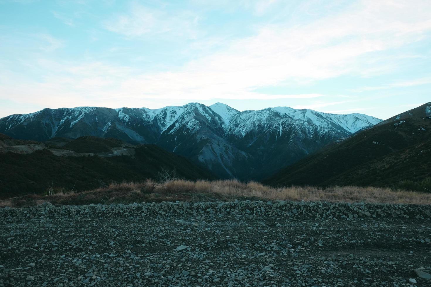 Panoramic view of mountains photo