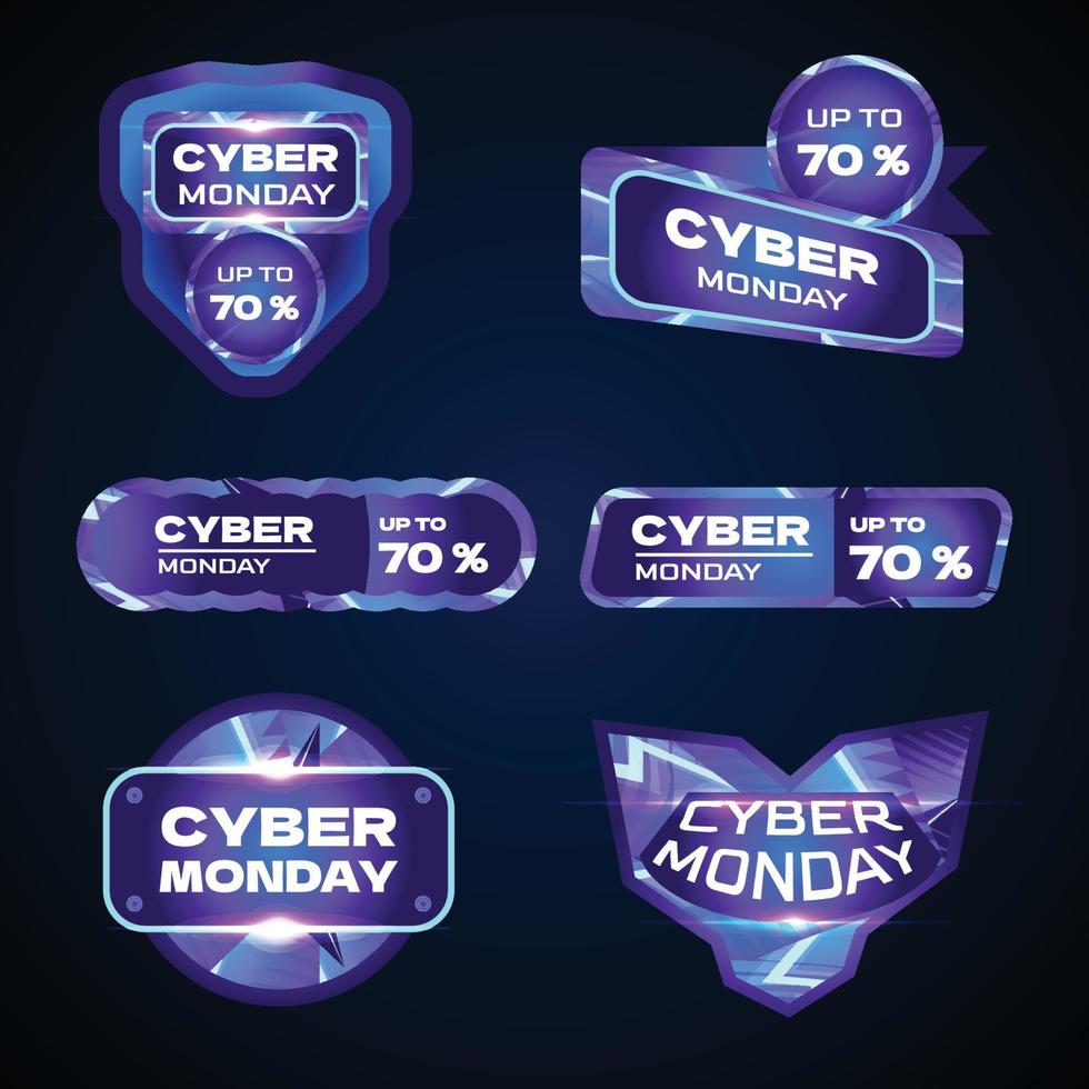 Cyber Monday Sticker vector