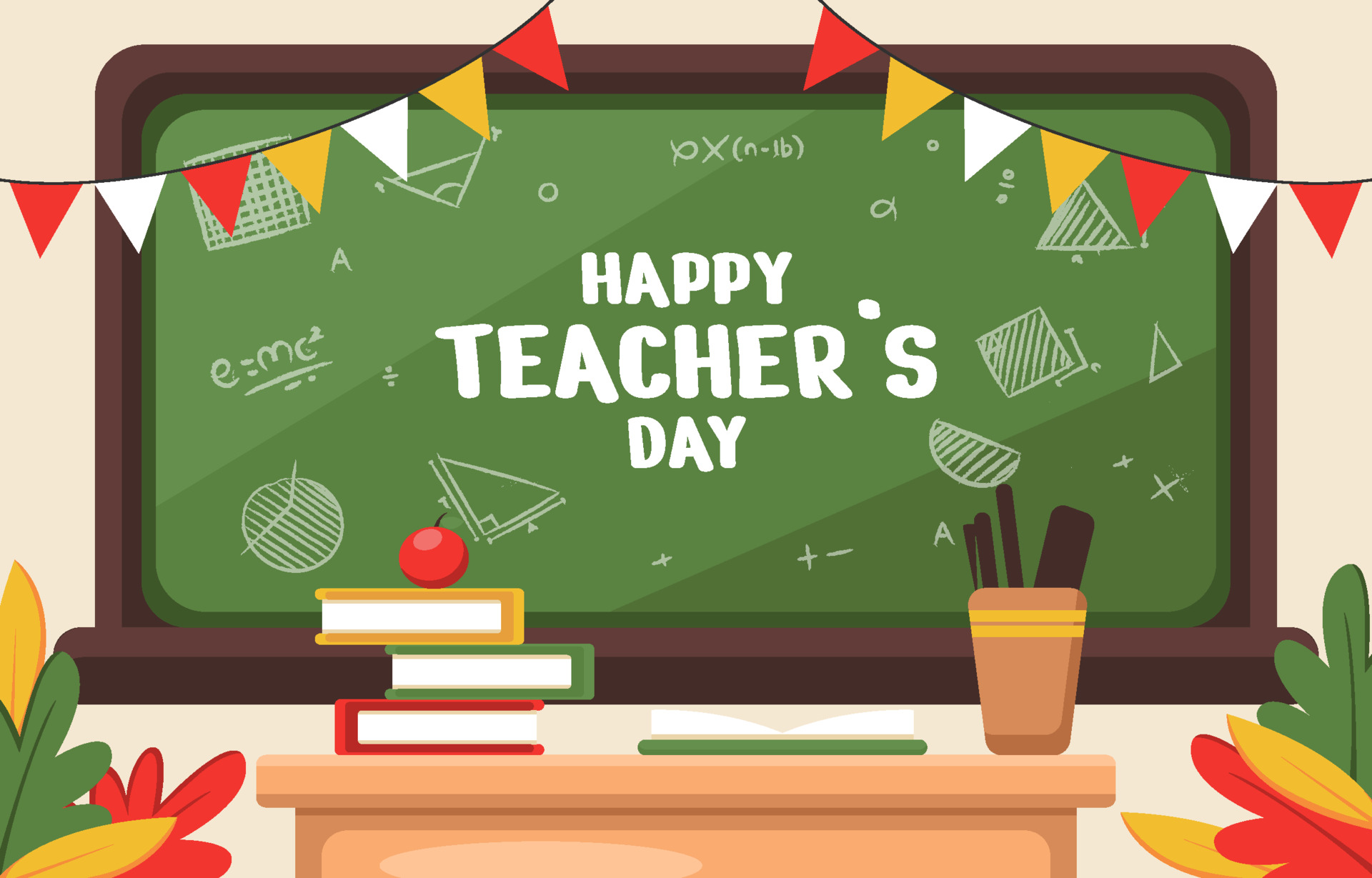 Happy Teachers Day Background 3549862 Vector Art at Vecteezy