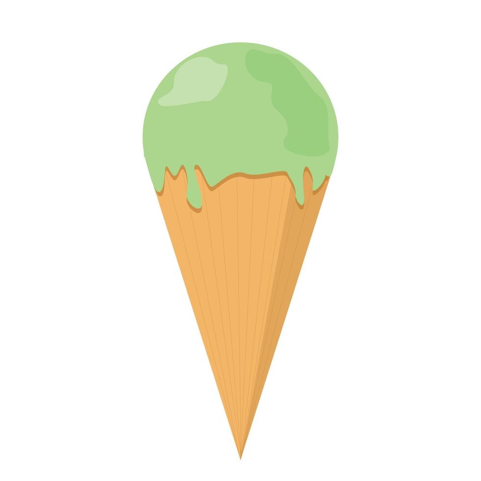 Realistic ice cream on white background - Vector