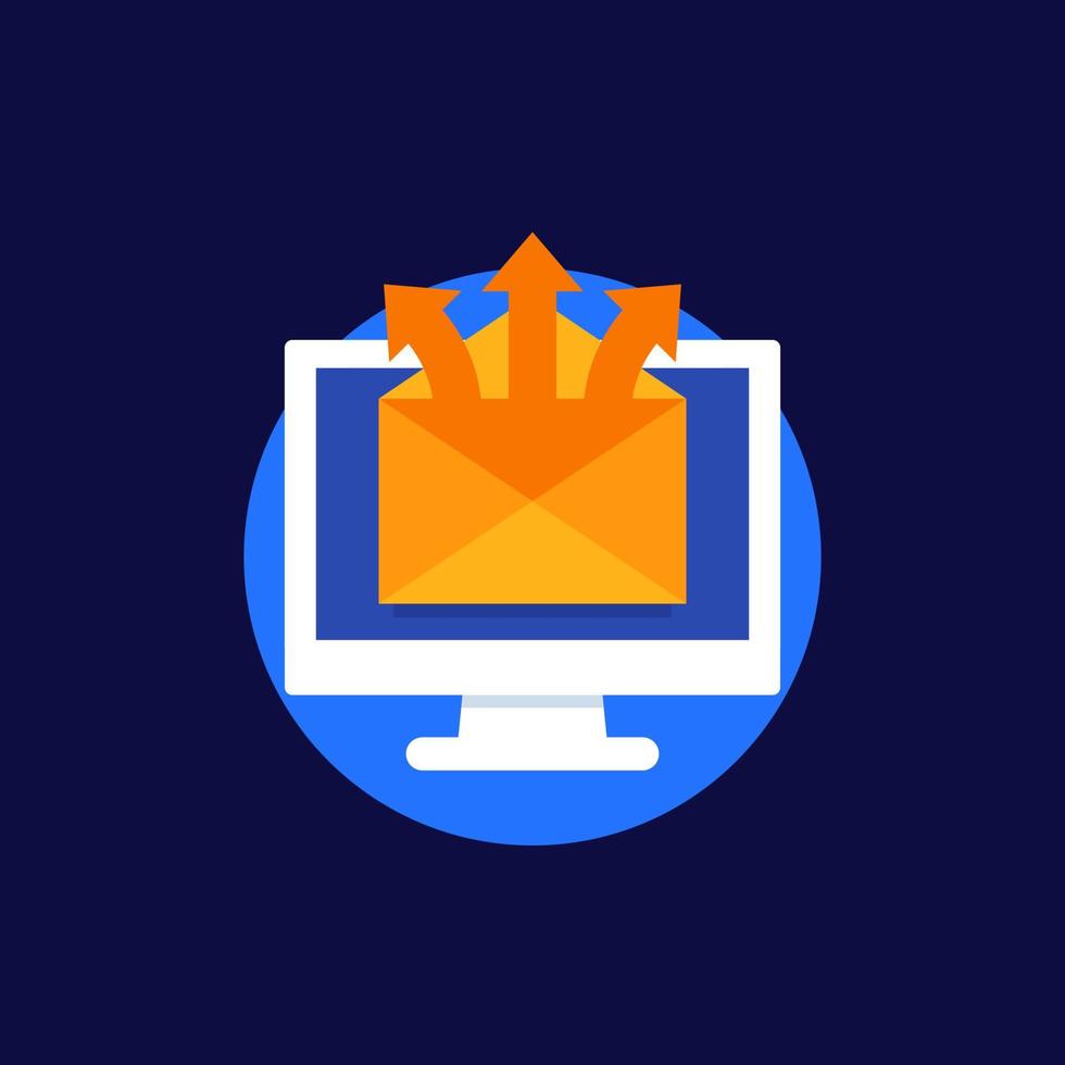 email service, mail distribution vector icon