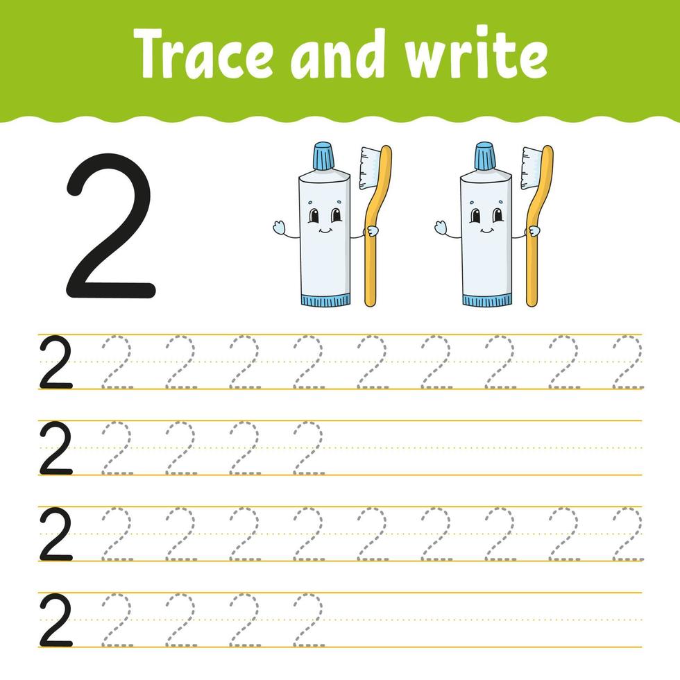 handwriting practice game .suitable for preschool.Educational page for kids  20919839 Vector Art at Vecteezy