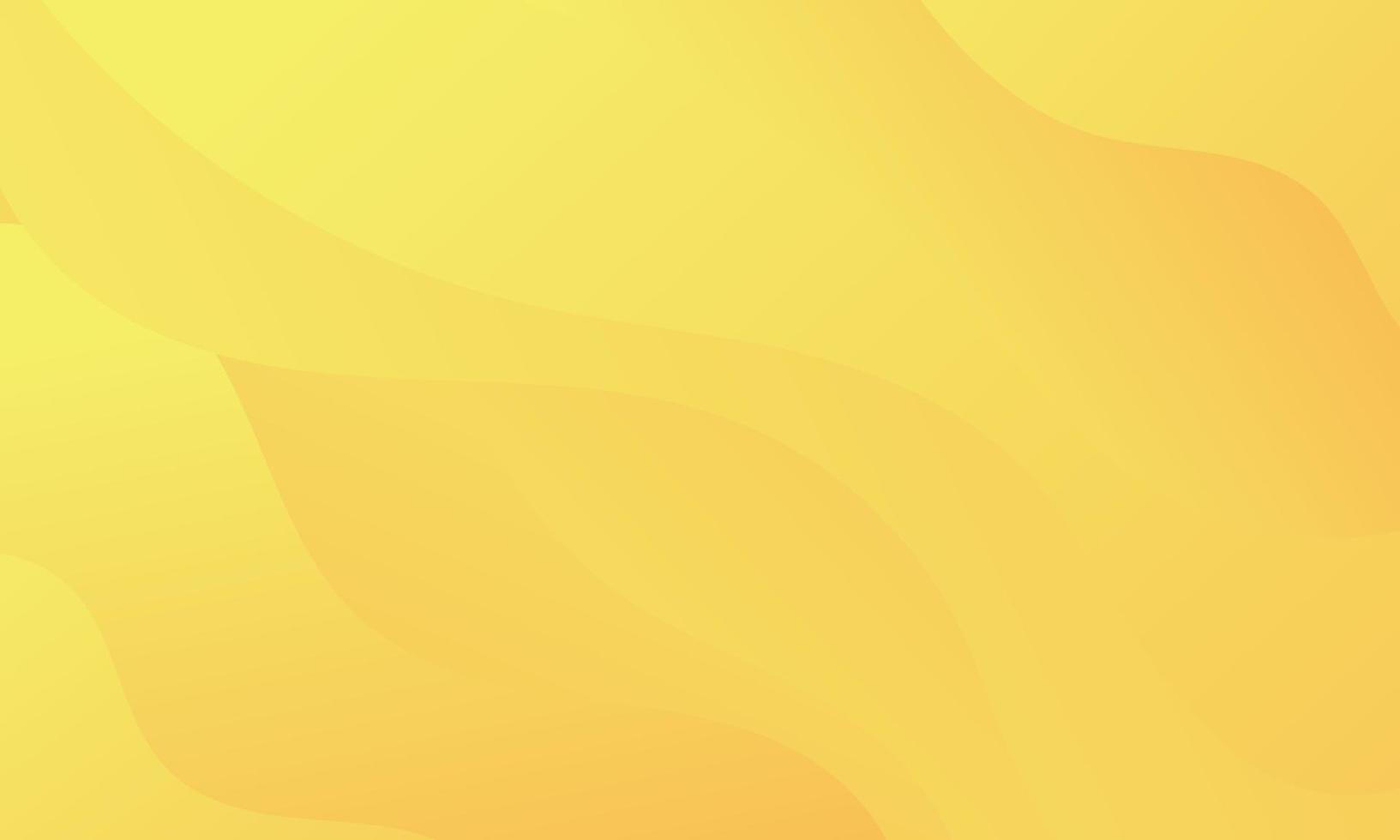 Abstract Yellow Fluid Wave Background vector