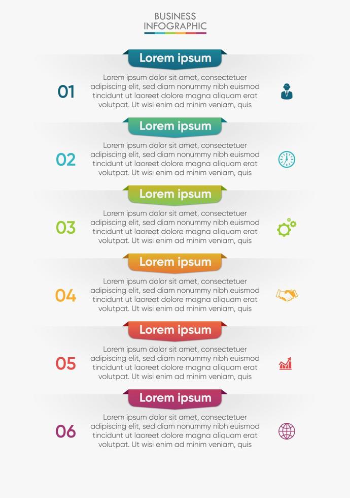 Presentation business infographic template vector