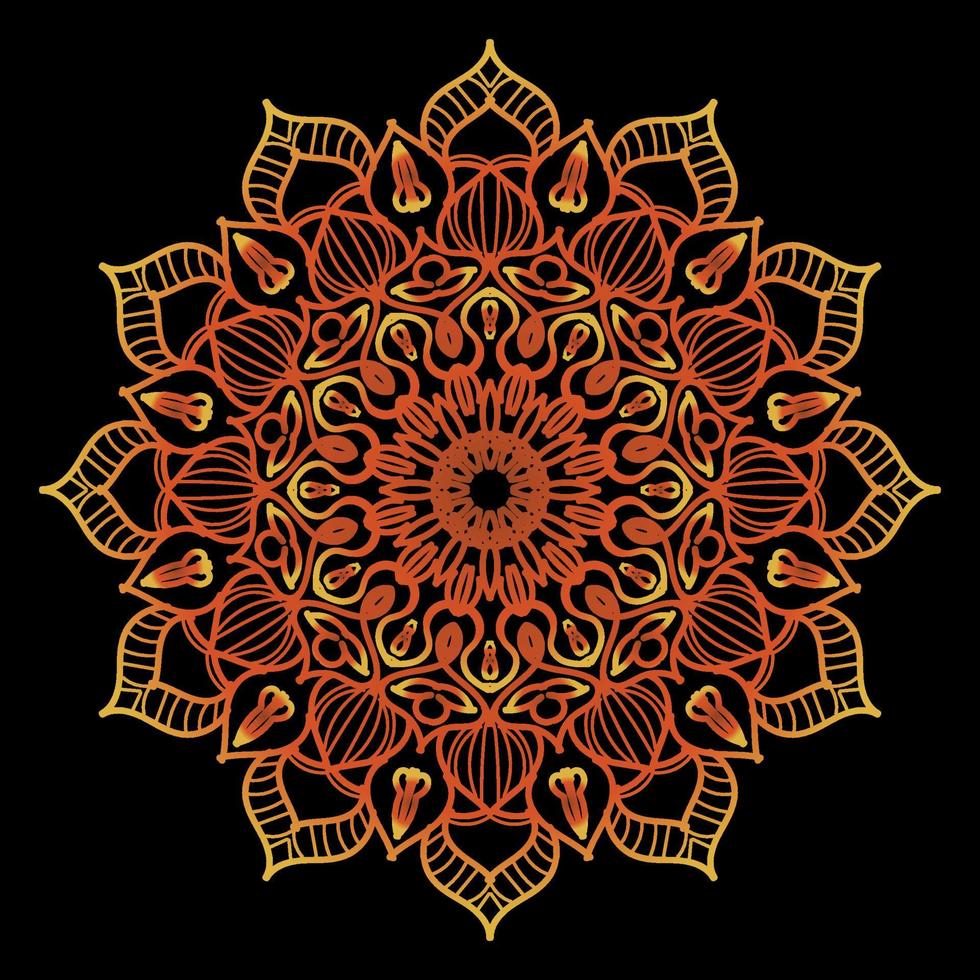 Indian mandala art vector