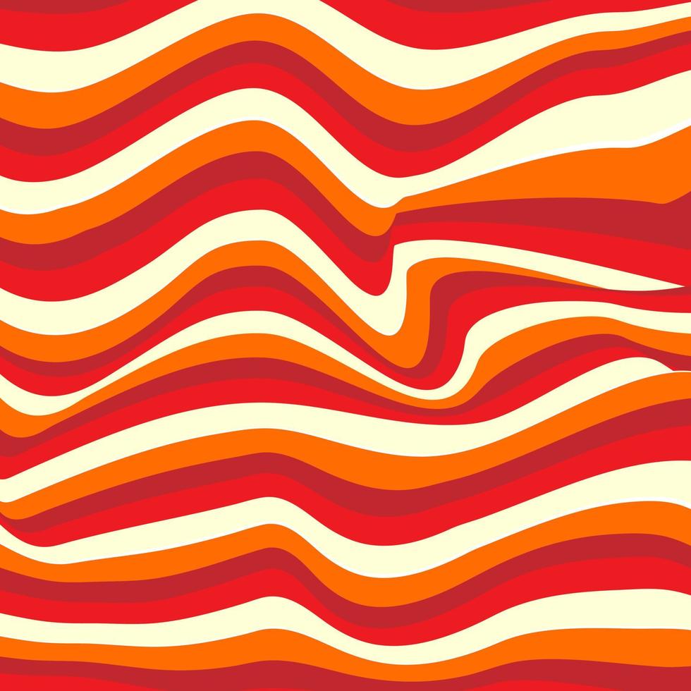 Fondo de rayas onduladas simples con diseño colorido vector