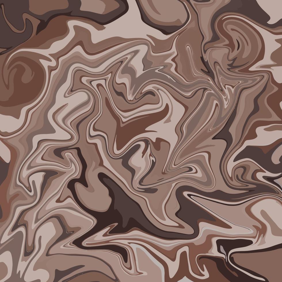 Brown liquid abstract marble texture background vector