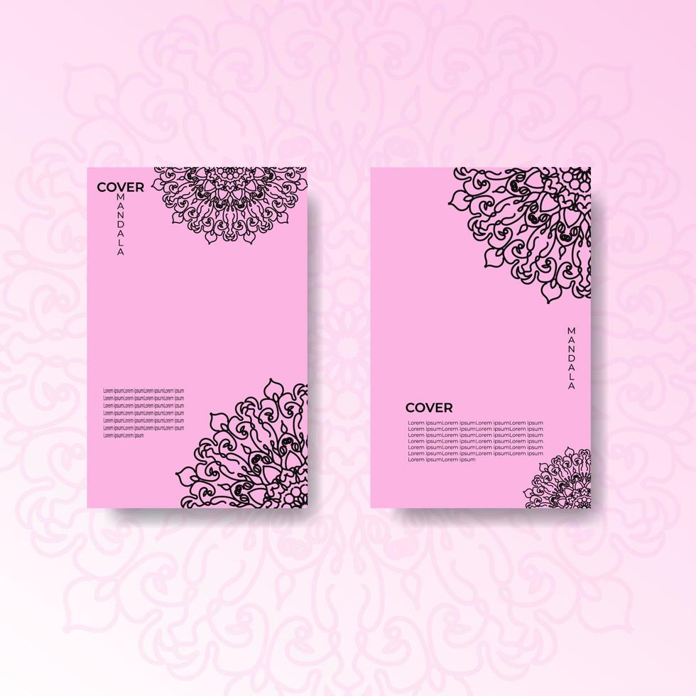 Cover Book with Mandala vector