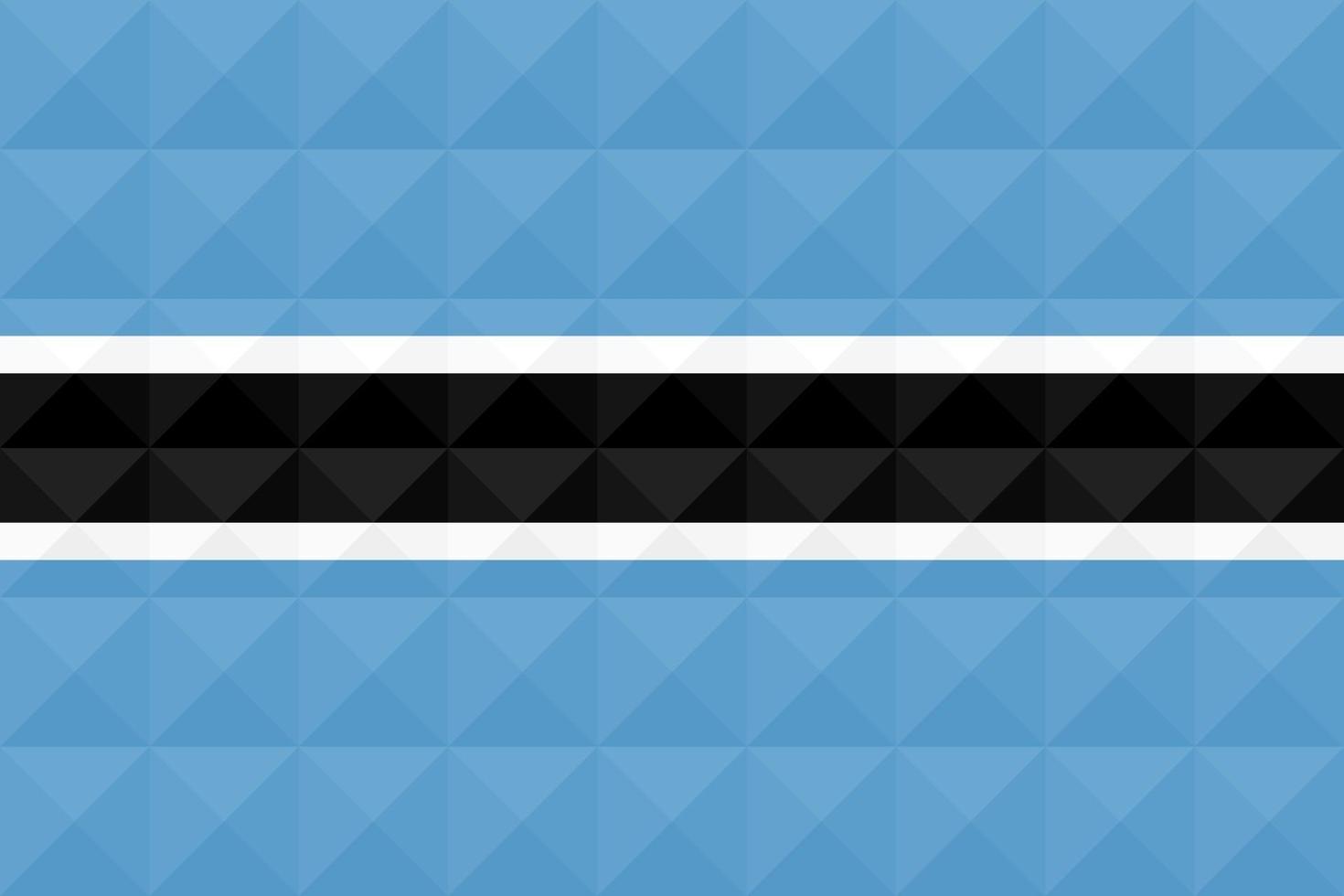 bandera artística de botswana con diseño de arte de concepto de onda geométrica vector