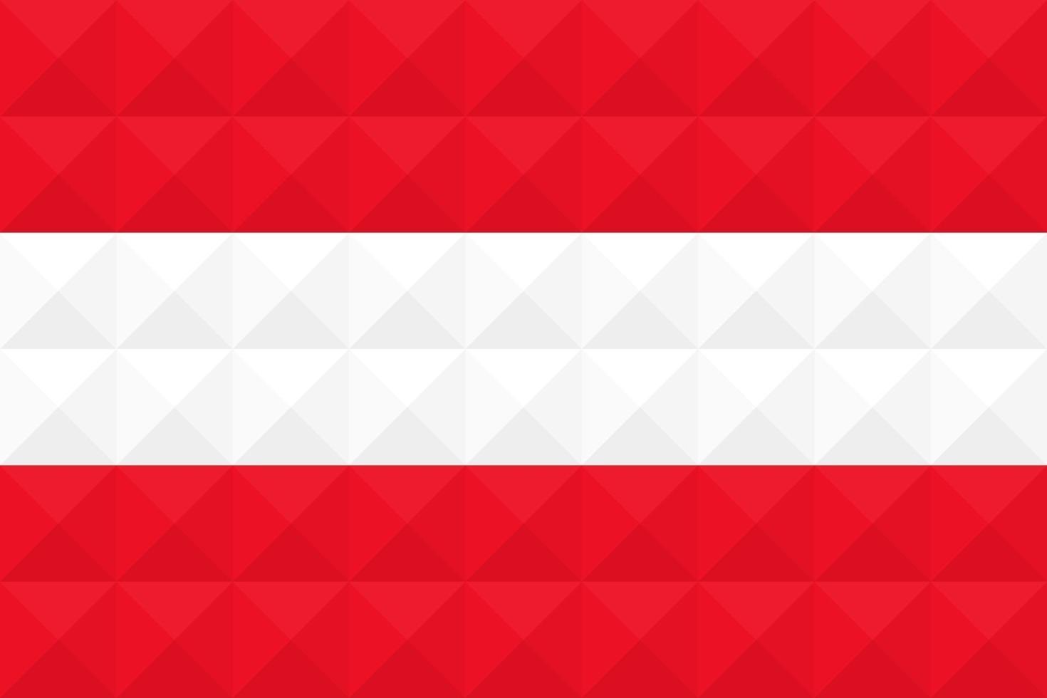 Artistic flag of Austria with geometric wave concept art design vector