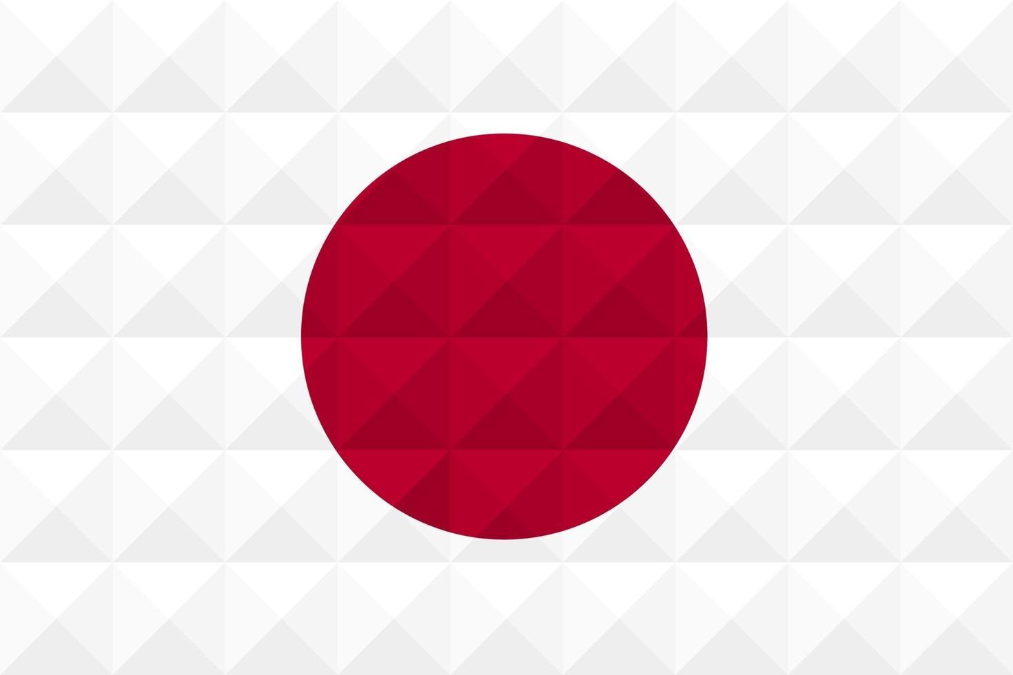 bandera artística de japón con diseño de arte de concepto de onda geométrica vector