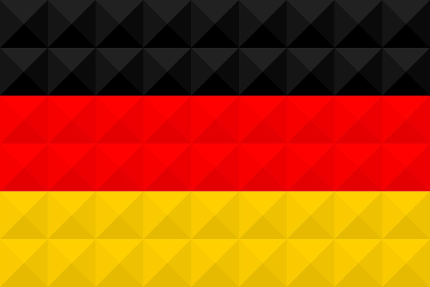 Bandera artística de Alemania con diseño de arte de concepto de onda geométrica vector