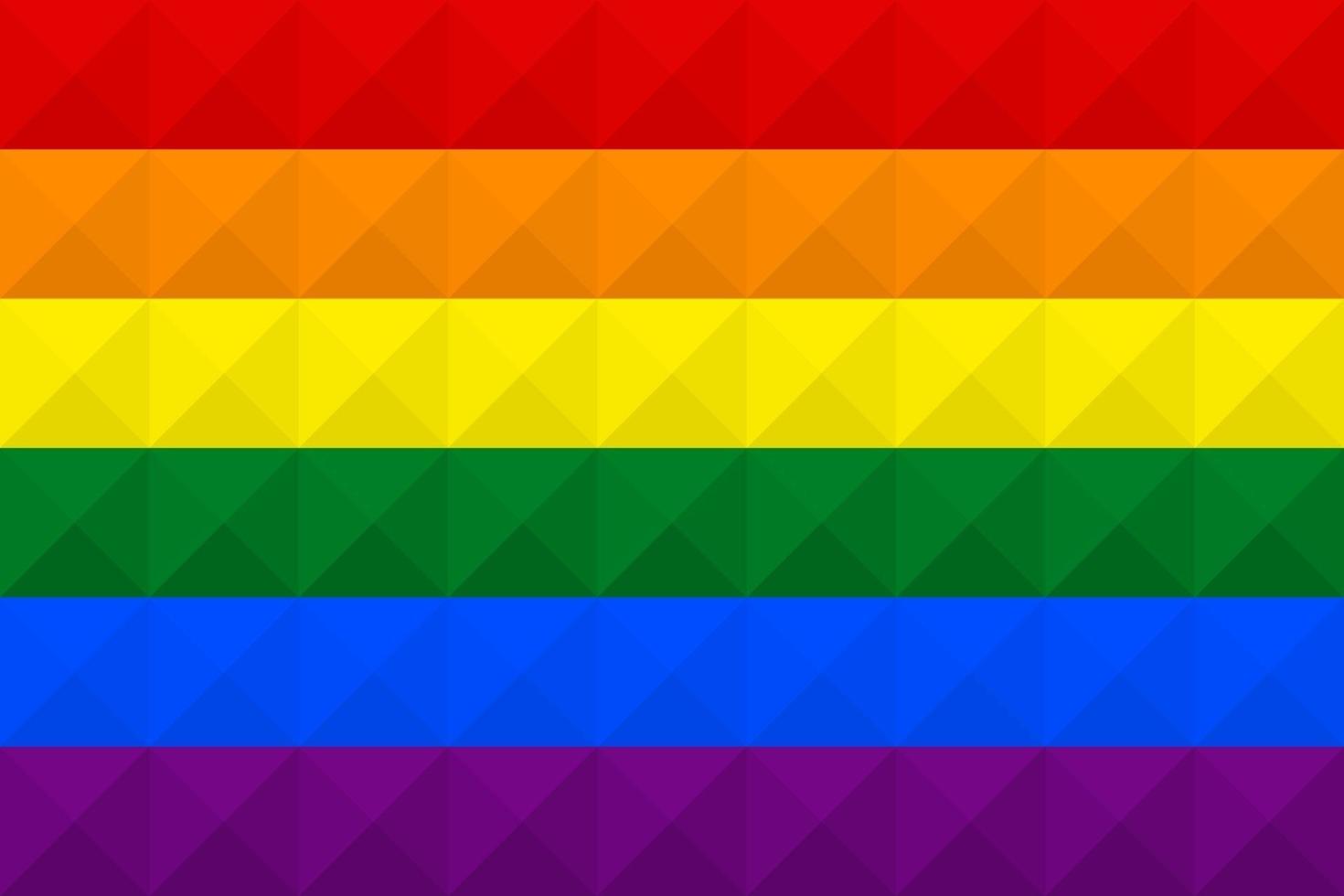 Artistic Pride flag with geometric wave concept art design vector