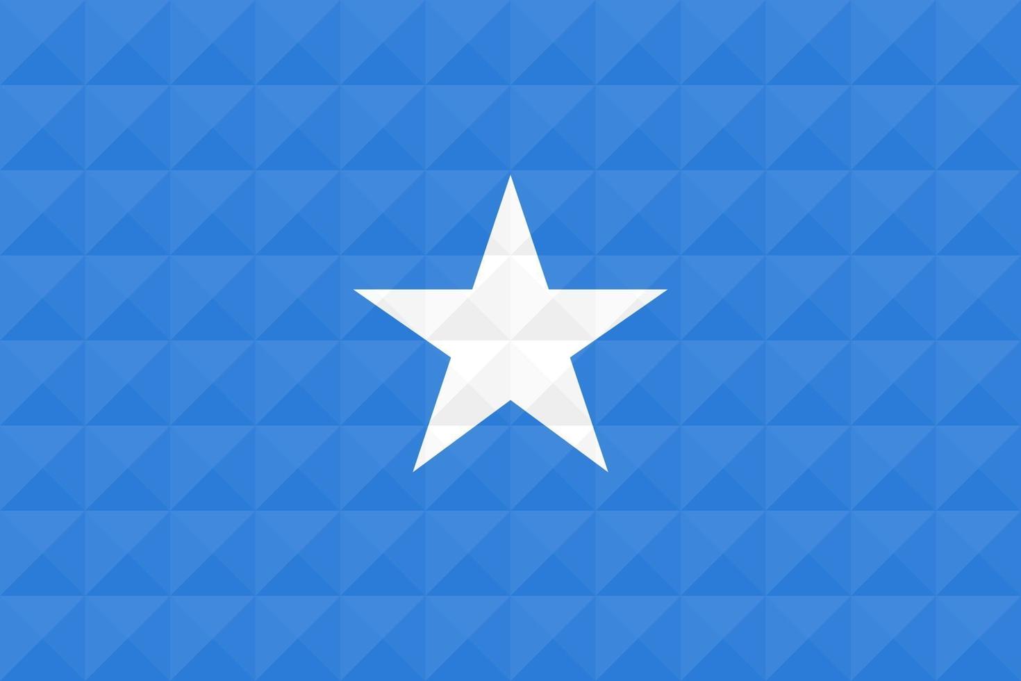 Artistic flag of Somalia with geometric wave concept art design vector