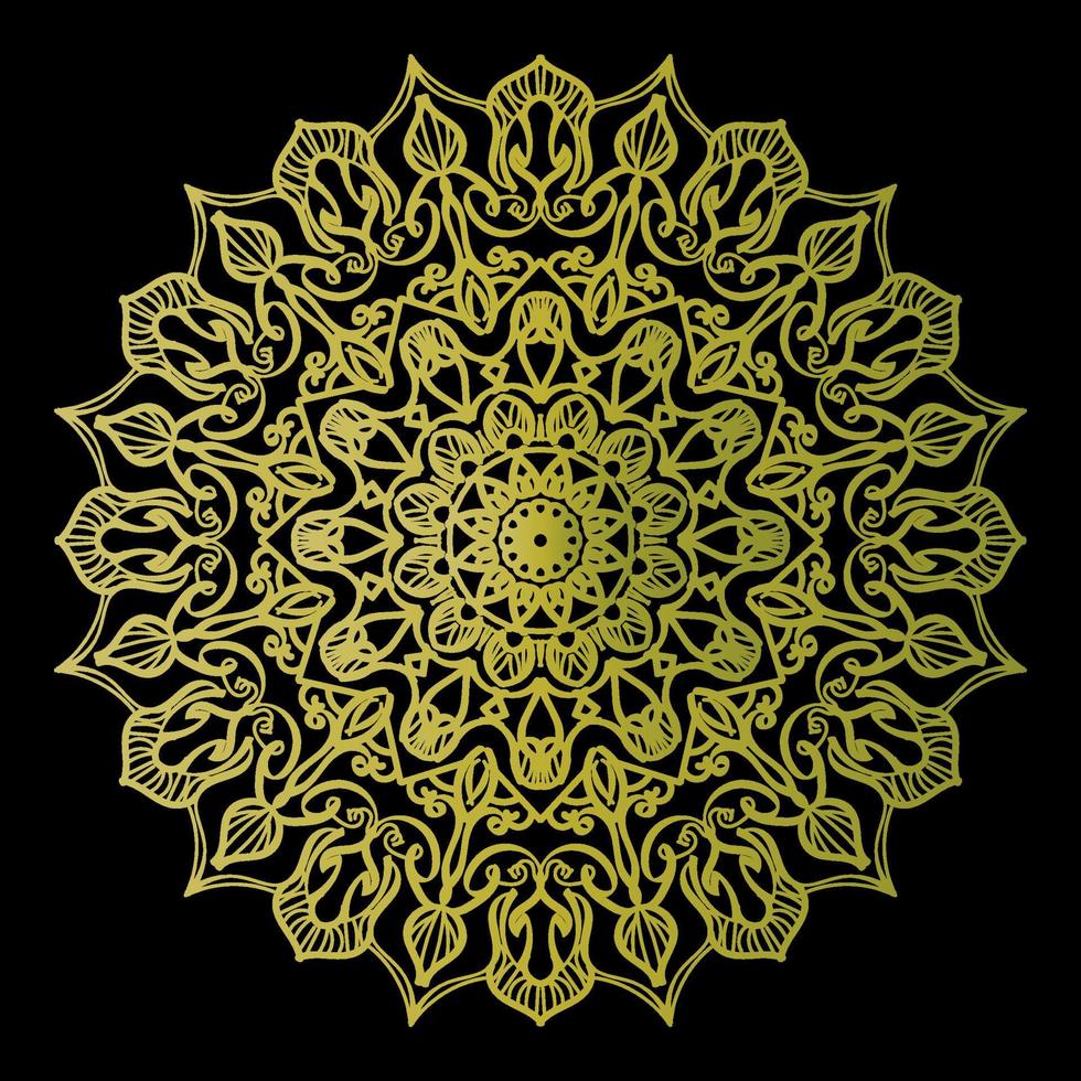 Circular Pattern In Form Of Mandala vector