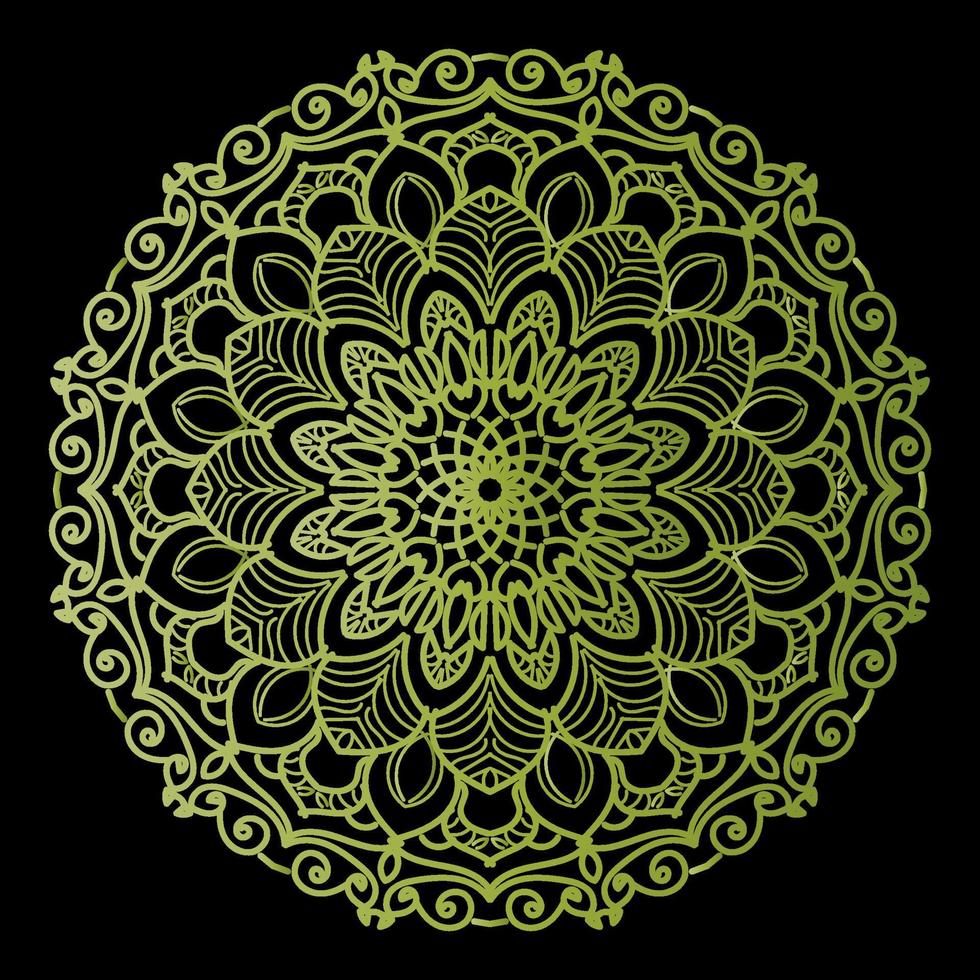 patrón circular en forma de mandala vector