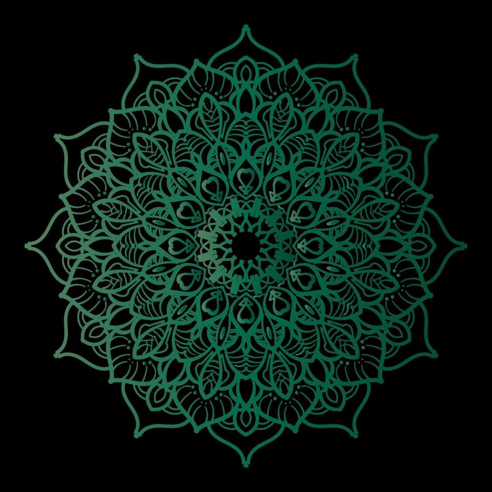 Circular Pattern In Form Of Mandala vector