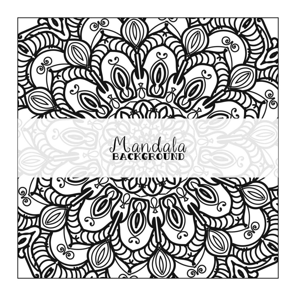 Abstract Background with mandala vector