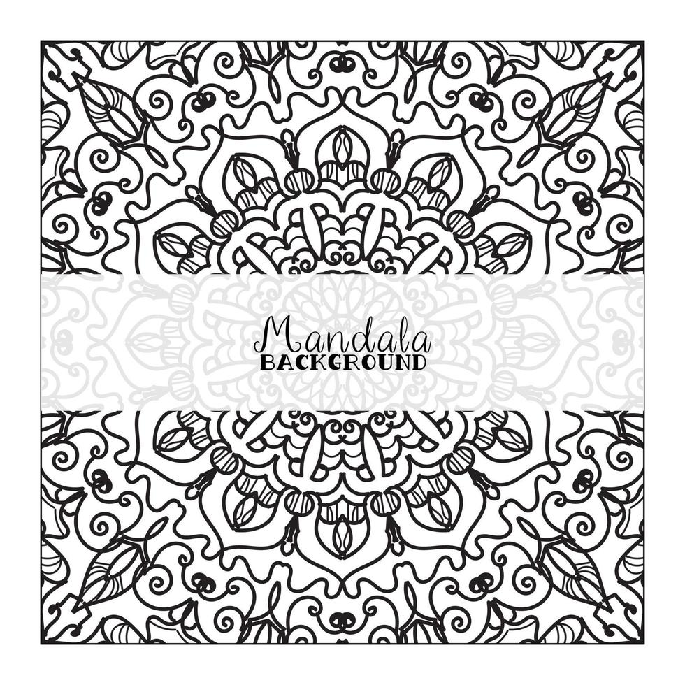 Abstract Background with mandala vector