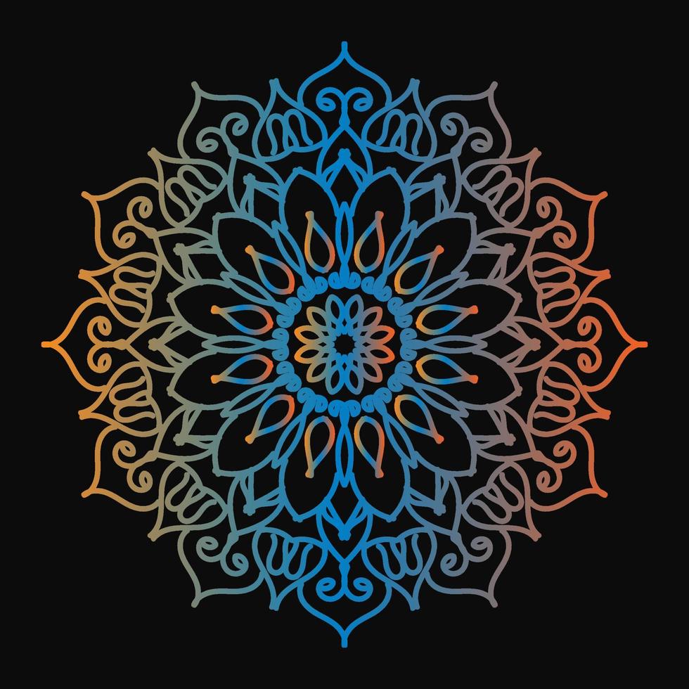 Circular pattern in form of mandala vector