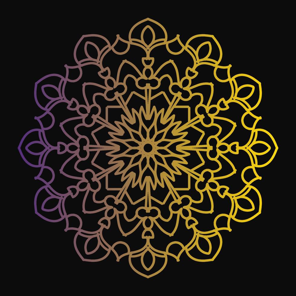 Circular pattern in form of mandala vector