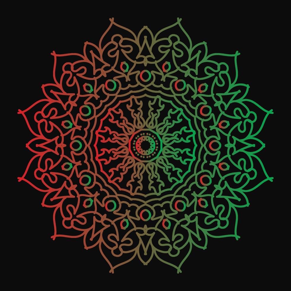 Circular pattern in form of mandala vector