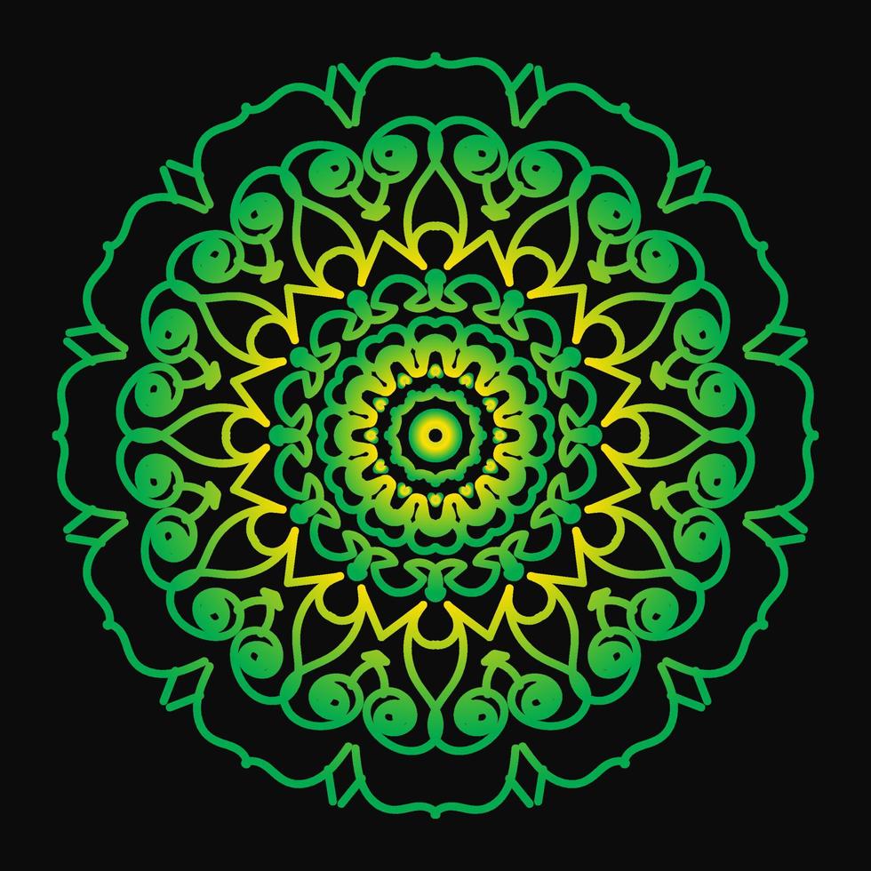 Circular pattern in form of mandala vector